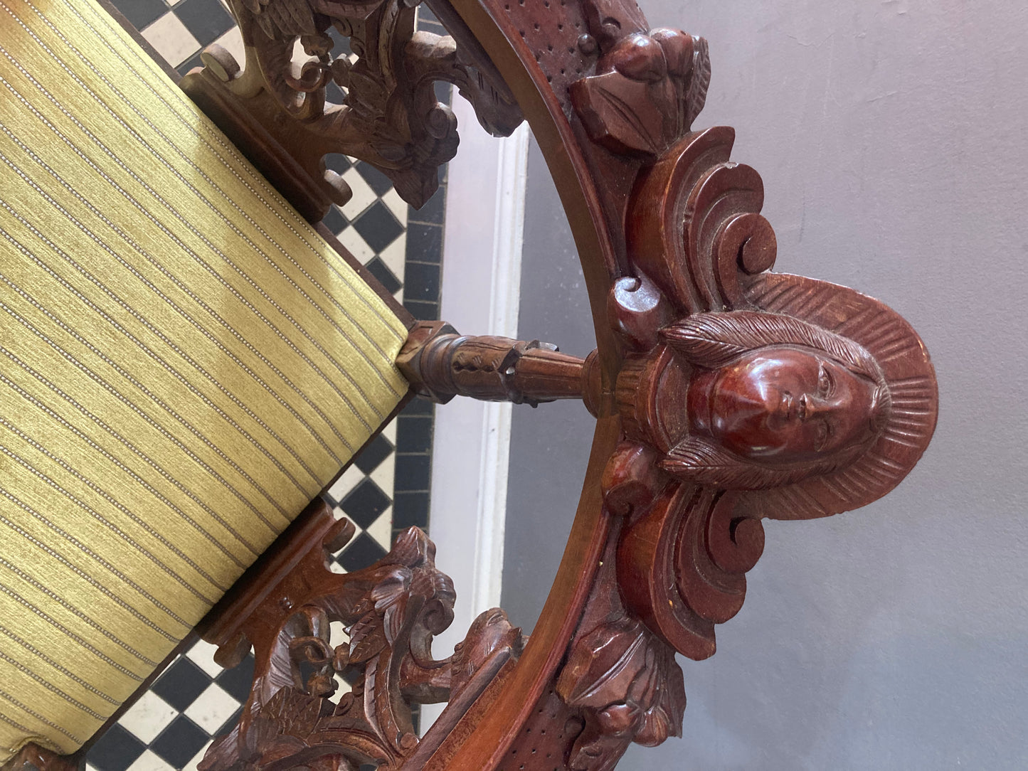 Pair of Mahogany Corner Chairs