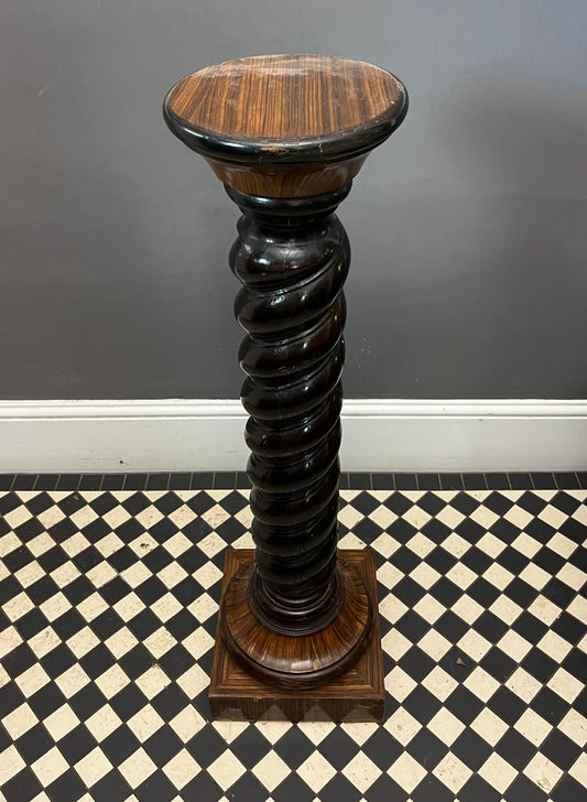 Large Victorian Barley Twist Pedestal / Column